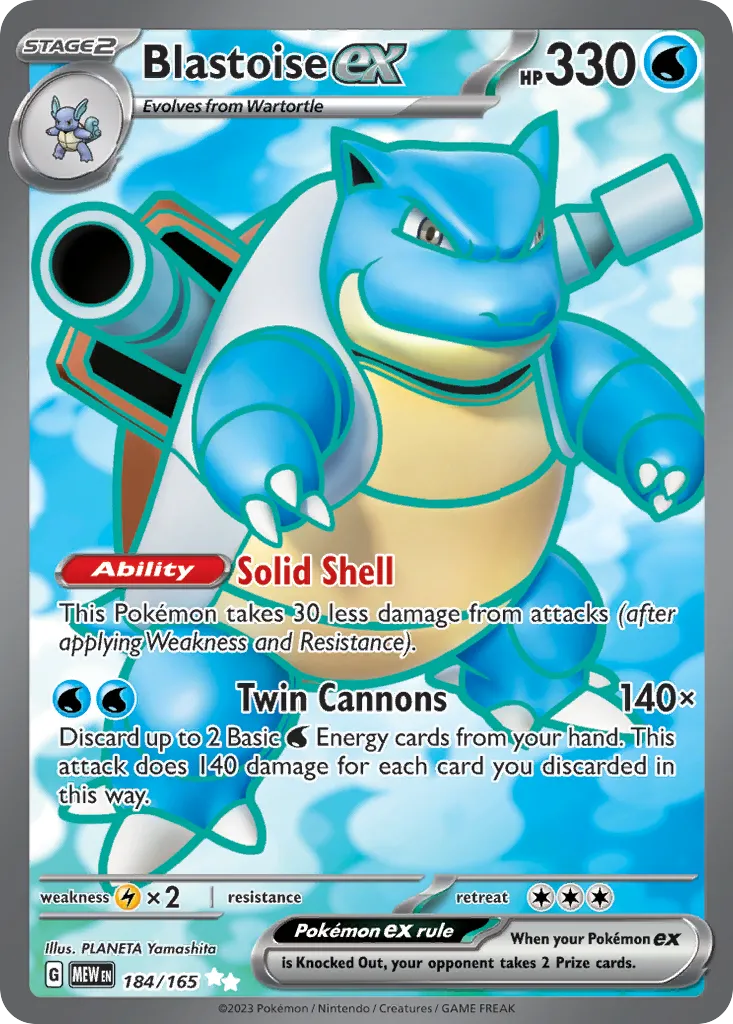 Blastoise ex — SV: Scarlet & Violet 151 — Pokemon