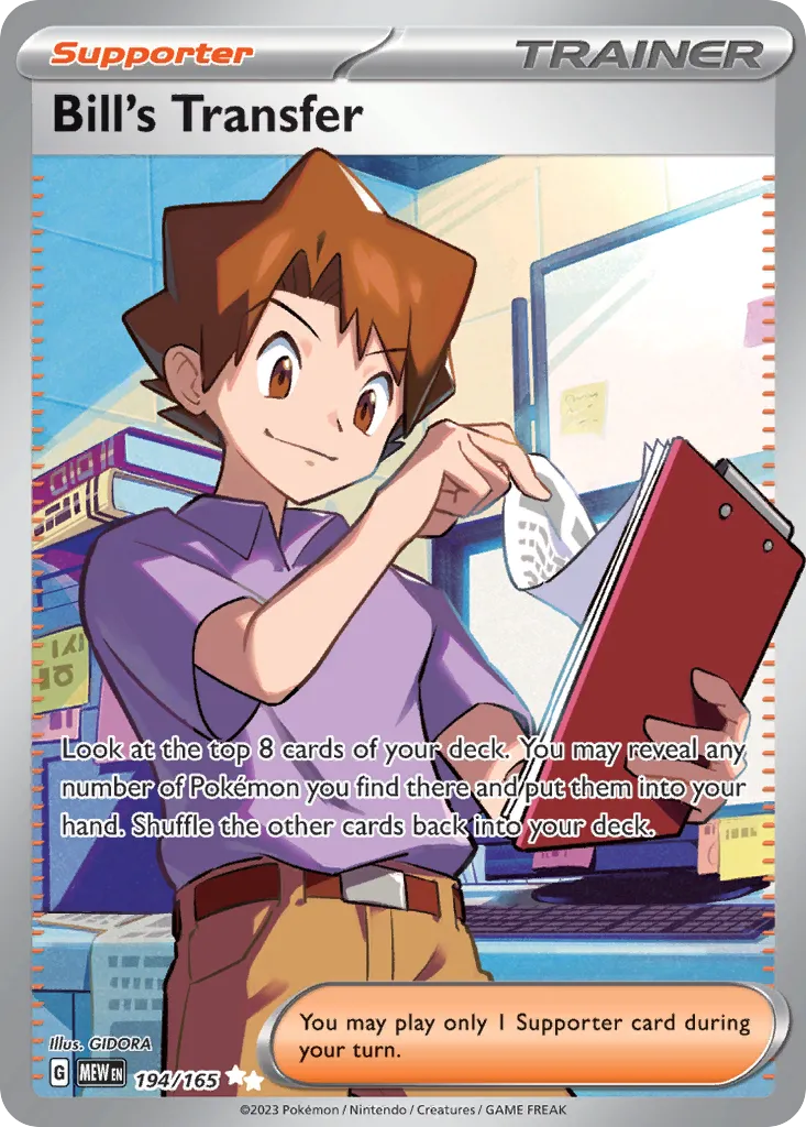 Bill's Transfer — SV: Scarlet & Violet 151 — Pokémon