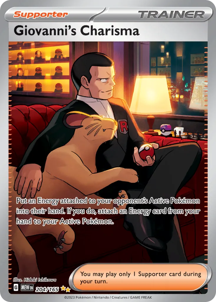 Giovanni's Charisma — SV: Scarlet & Violet 151 — Pokémon
