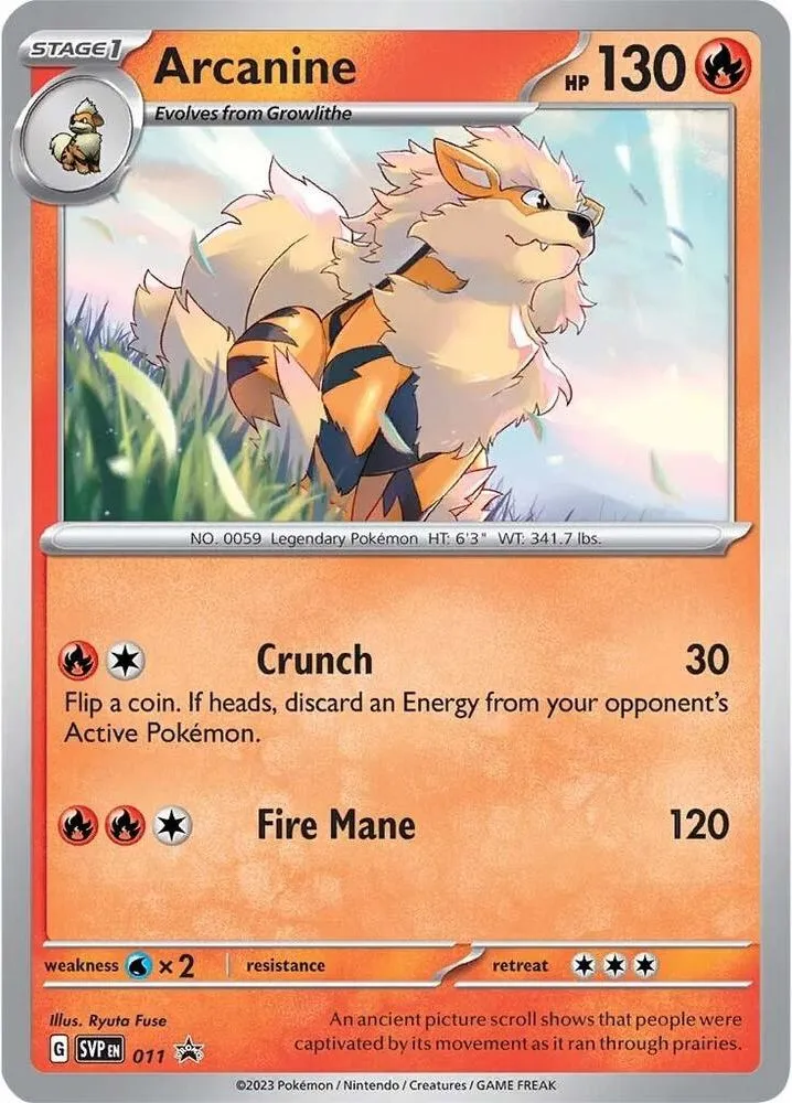 Arcanine — SV: Scarlet & Violet Promo Cards — Pokémon