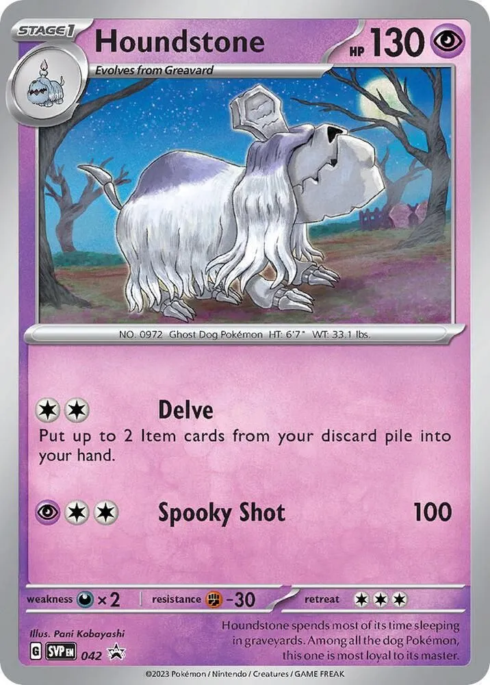 Houndstone — SV: Scarlet & Violet Promo Cards — Pokémon