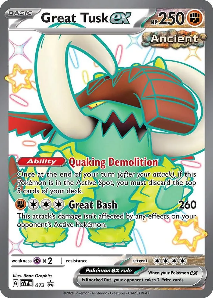 Great Tusk ex — SV: Scarlet & Violet Promo Cards — Pokémon
