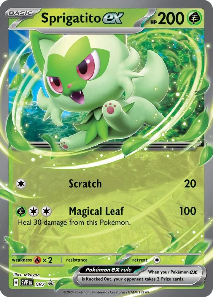 Sprigatito ex — SV: Scarlet & Violet Promo Cards — Pokemon