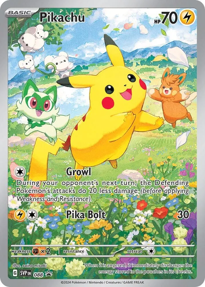 Pikachu from SV: Scarlet & Violet Promo Cards - Pokemon
