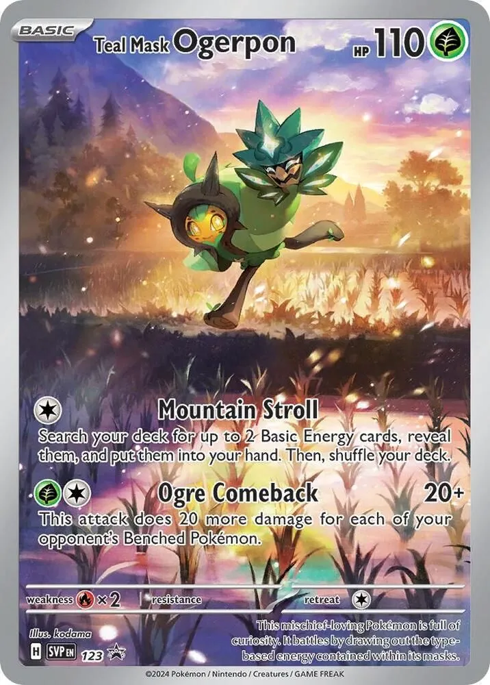 Teal Mask Ogerpon — SV: Scarlet & Violet Promo Cards — Pokémon