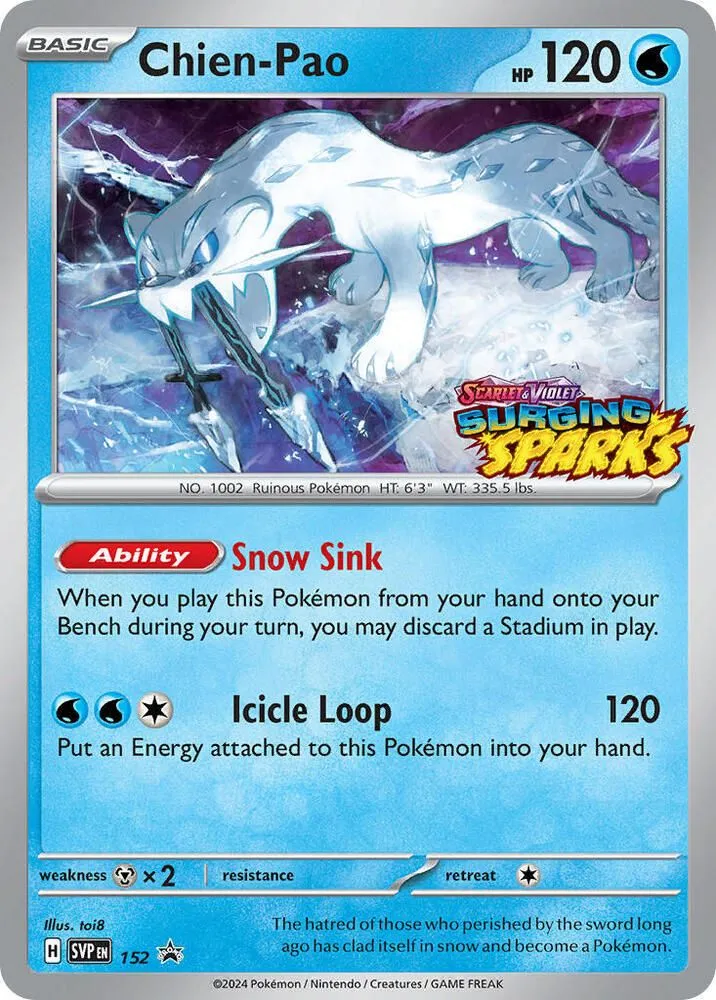 Chien-Pao from SV: Scarlet & Violet Promo Cards - Pokemon
