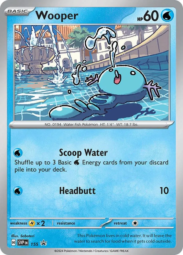 Wooper — SV: Scarlet & Violet Promo Cards — Pokémon