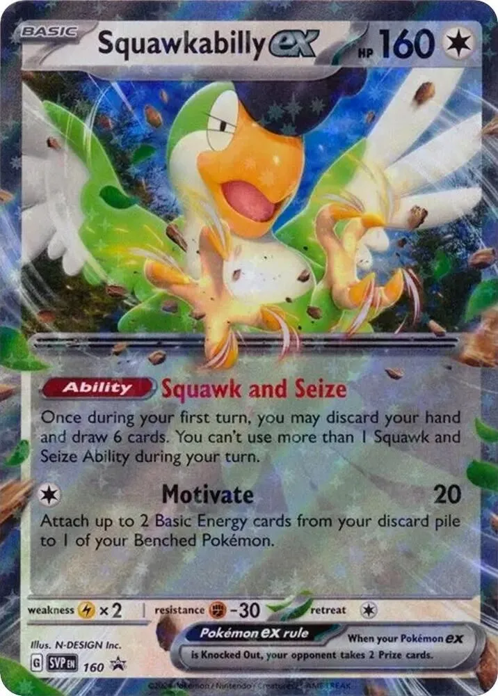 Squawkabilly ex — SV: Scarlet & Violet Promo Cards — Pokemon