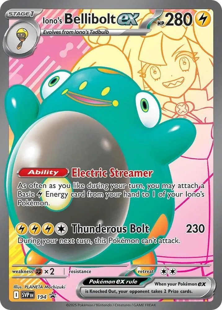 Iono's Bellibolt ex — SV: Scarlet & Violet Promo Cards — Pokémon