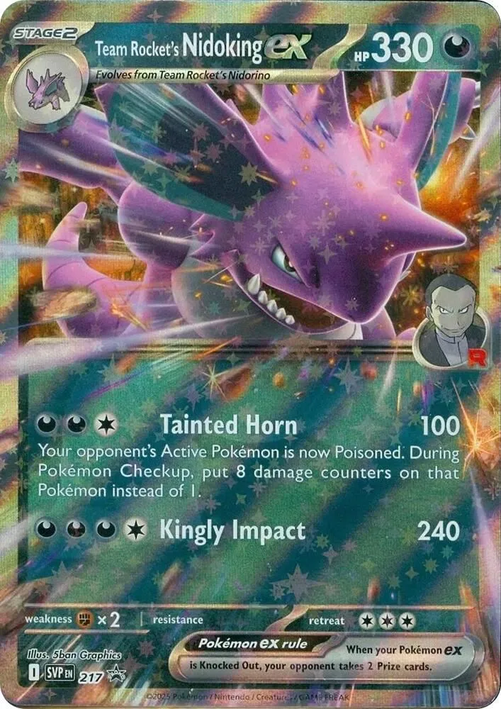 Team Rocket's Nidoking ex — SV: Scarlet & Violet Promo Cards — Pokémon
