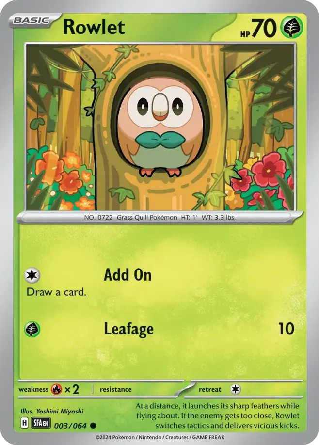 Rowlet — SV: Shrouded Fable — Pokémon