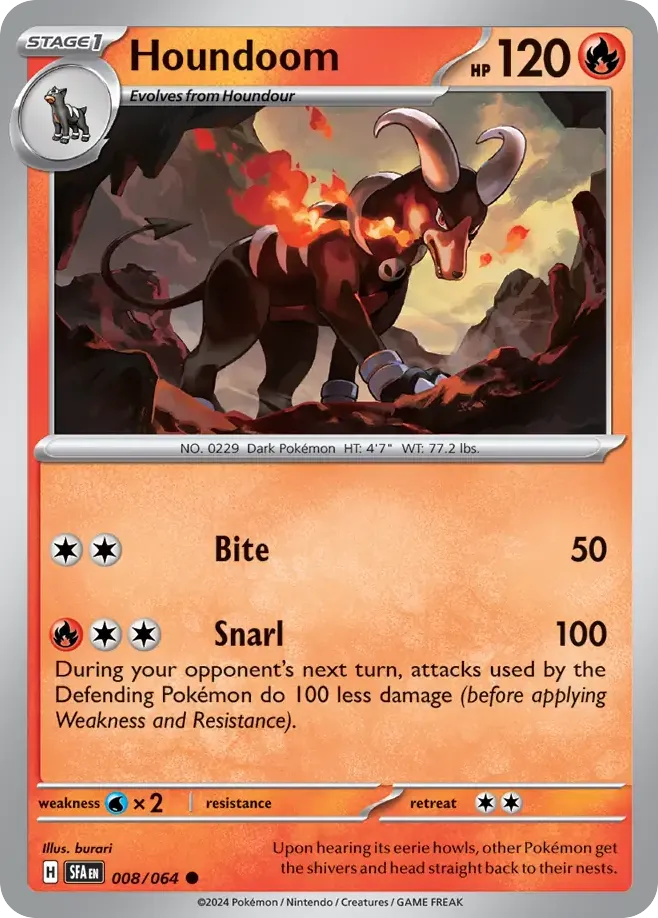 Houndoom — SV: Shrouded Fable — Pokémon