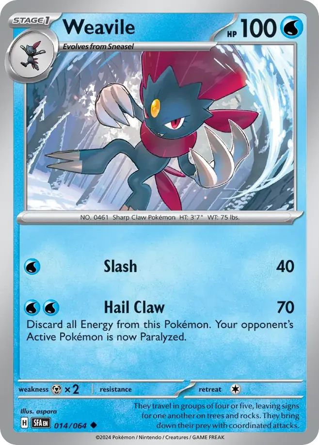 Weavile — SV: Shrouded Fable — Pokémon