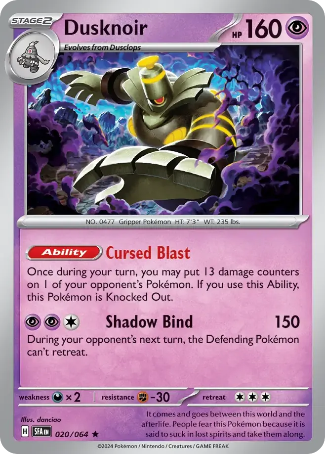 Dusknoir — SV: Shrouded Fable — Pokémon