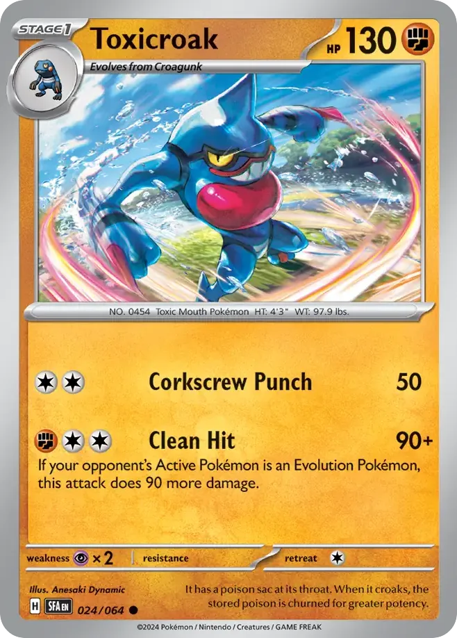 Toxicroak — SV: Shrouded Fable — Pokémon