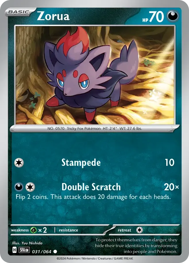Zorua — SV: Shrouded Fable — Pokémon