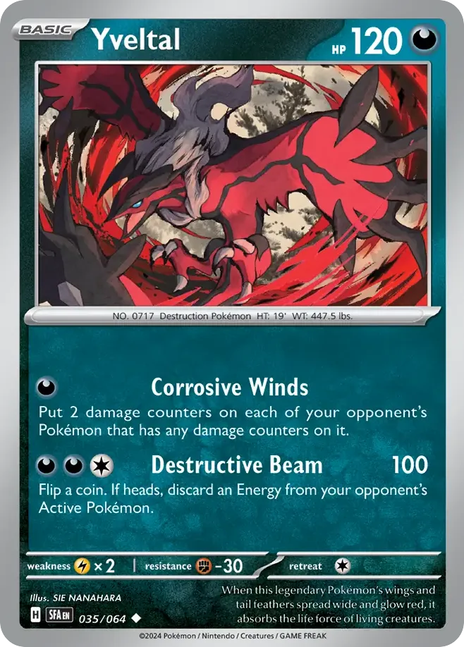Yveltal — SV: Shrouded Fable — Pokémon