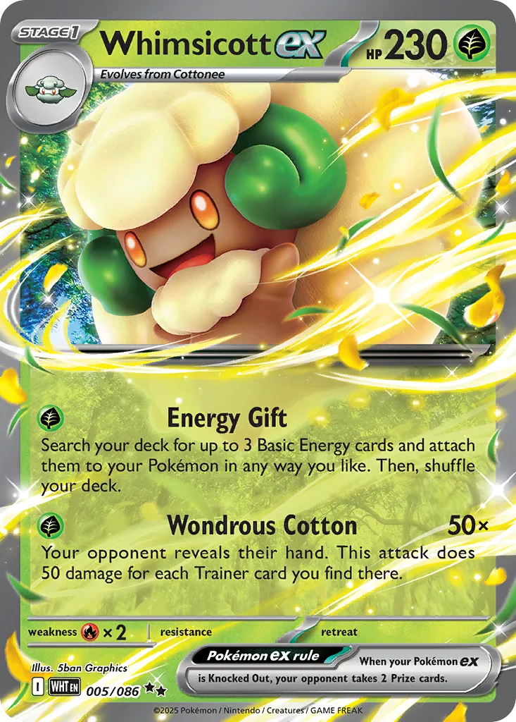 Whimsicott ex — SV: White Flare — Pokémon
