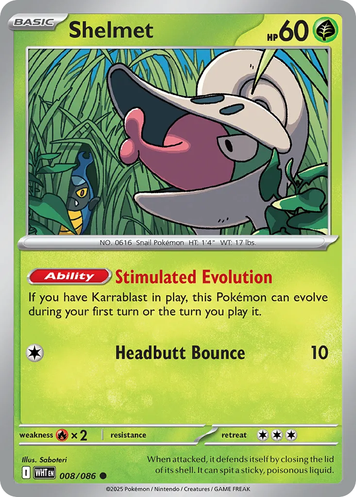 Shelmet — SV: White Flare — Pokémon