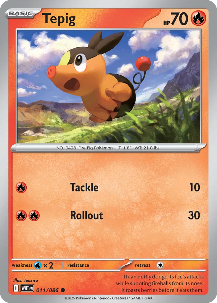 Tepig — SV: White Flare — Pokémon