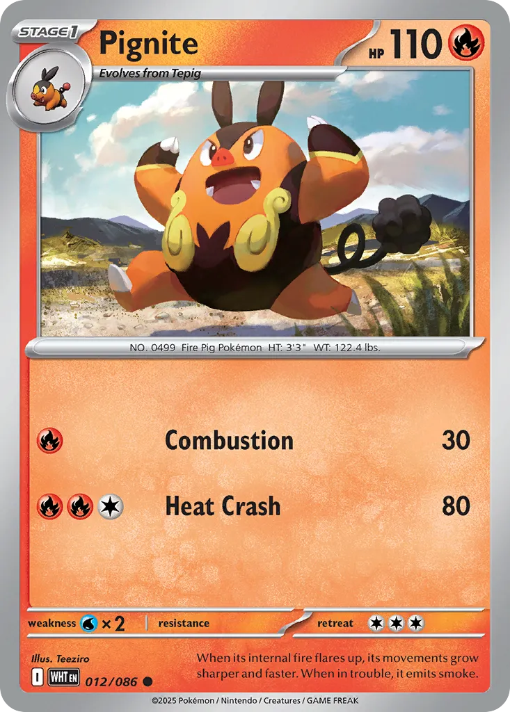 Pignite — SV: White Flare — Pokémon