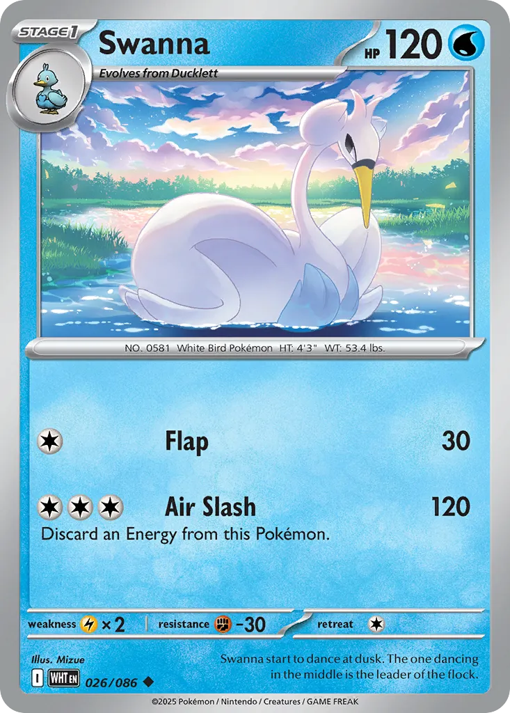 Swanna — SV: White Flare — Pokémon