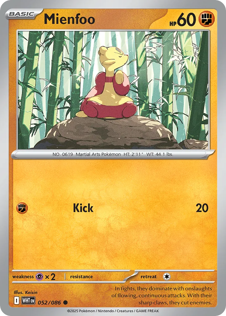 Mienfoo — SV: White Flare — Pokémon
