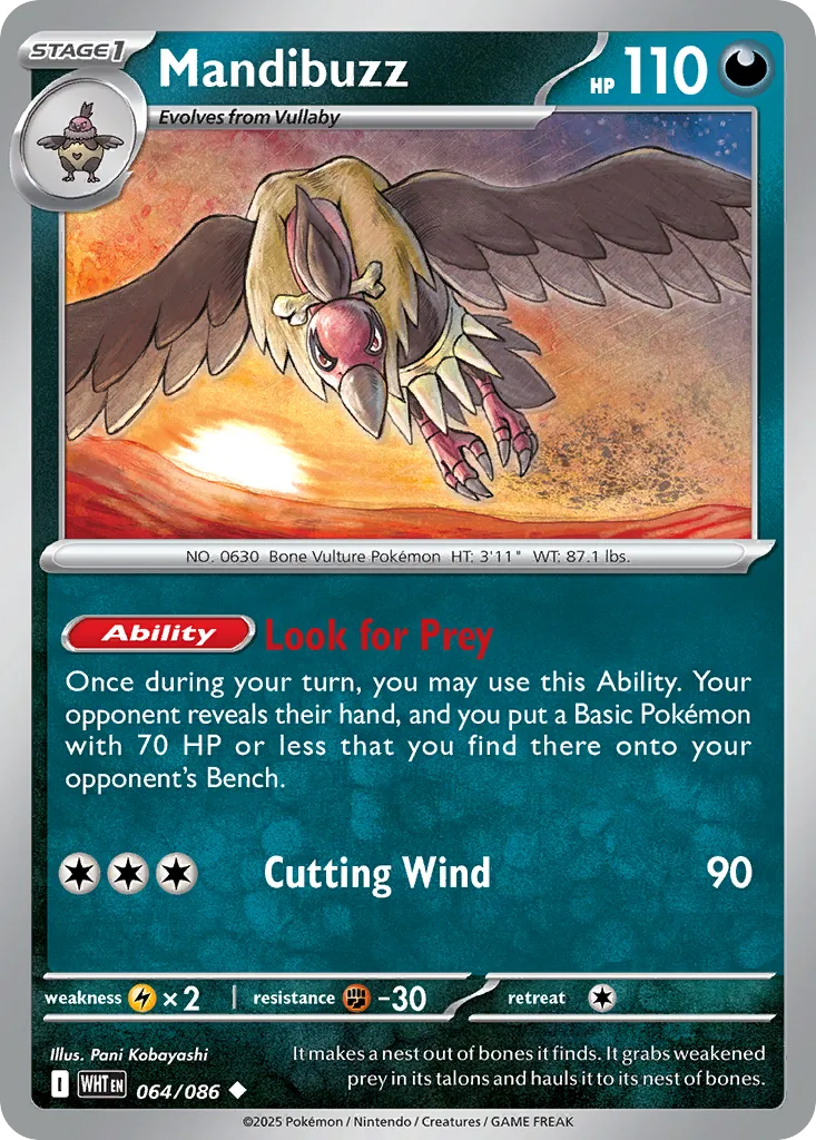 Mandibuzz — SV: White Flare — Pokemon