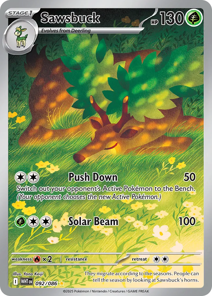 Sawsbuck — SV: White Flare — Pokemon