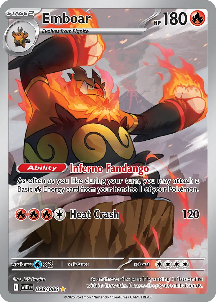 Emboar — SV: White Flare — Pokemon