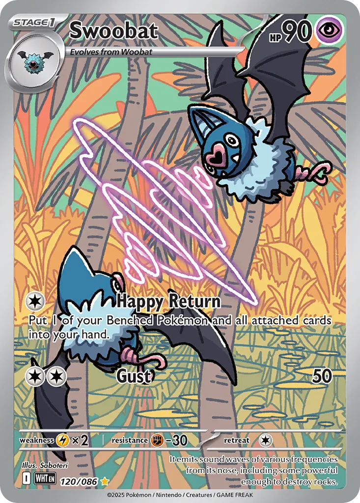 Swoobat — SV: White Flare — Pokemon