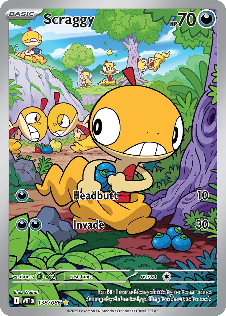 Scraggy from SV: White Flare - Pokemon