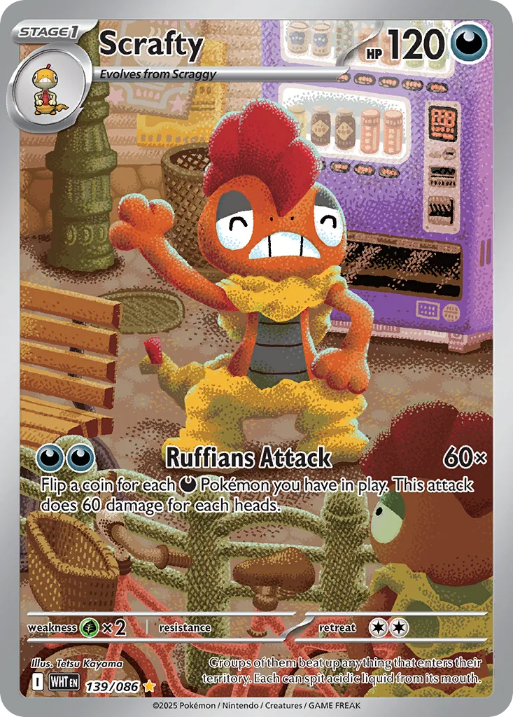 Scrafty — SV: White Flare — Pokemon
