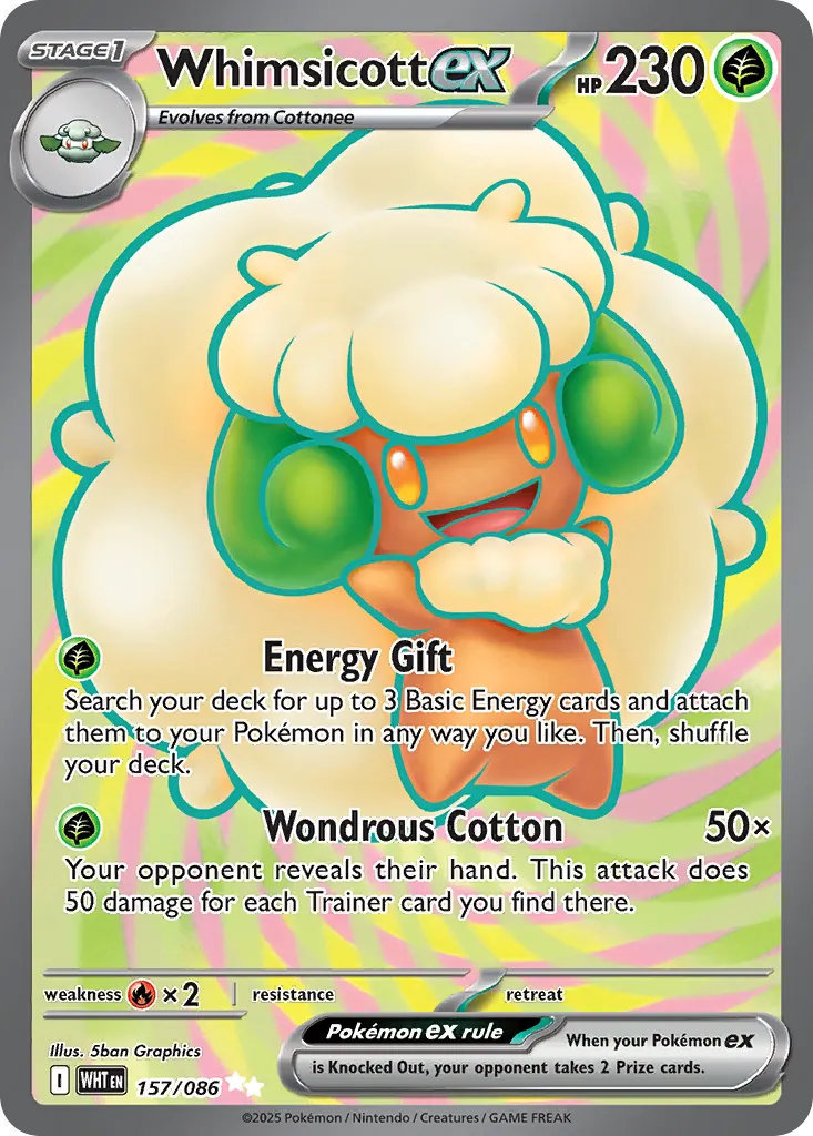 Whimsicott ex — SV: White Flare — Pokémon