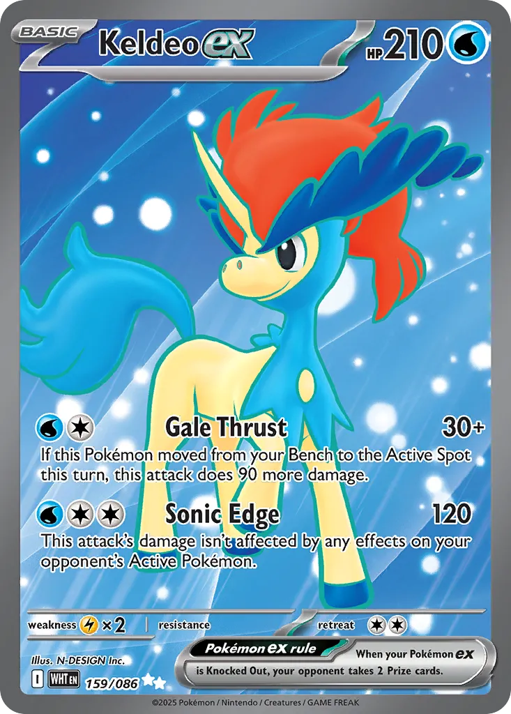 Keldeo ex — SV: White Flare — Pokémon