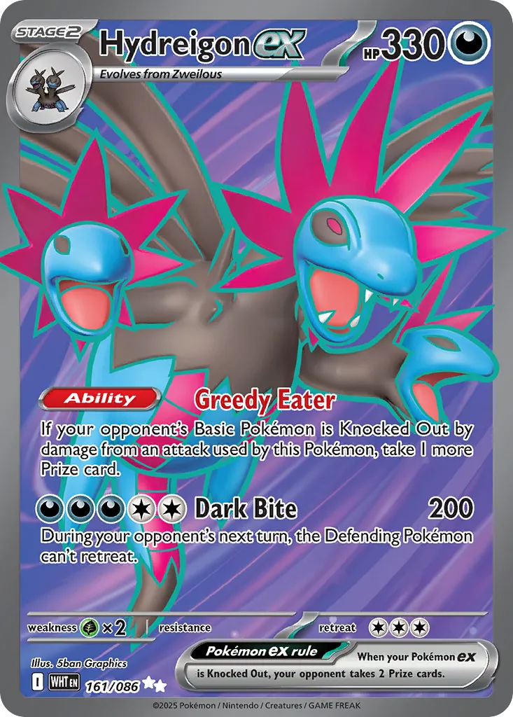 Hydreigon ex — SV: White Flare — Pokémon