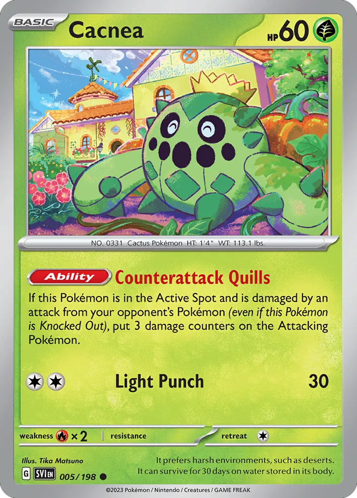 Cacnea — SV01: Scarlet & Violet Base Set — Pokémon