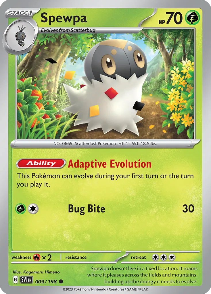 Spewpa — SV01: Scarlet & Violet Base Set — Pokémon