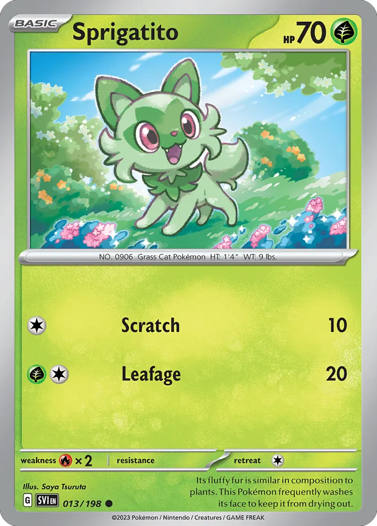 Sprigatito — SV01: Scarlet & Violet Base Set — Pokémon