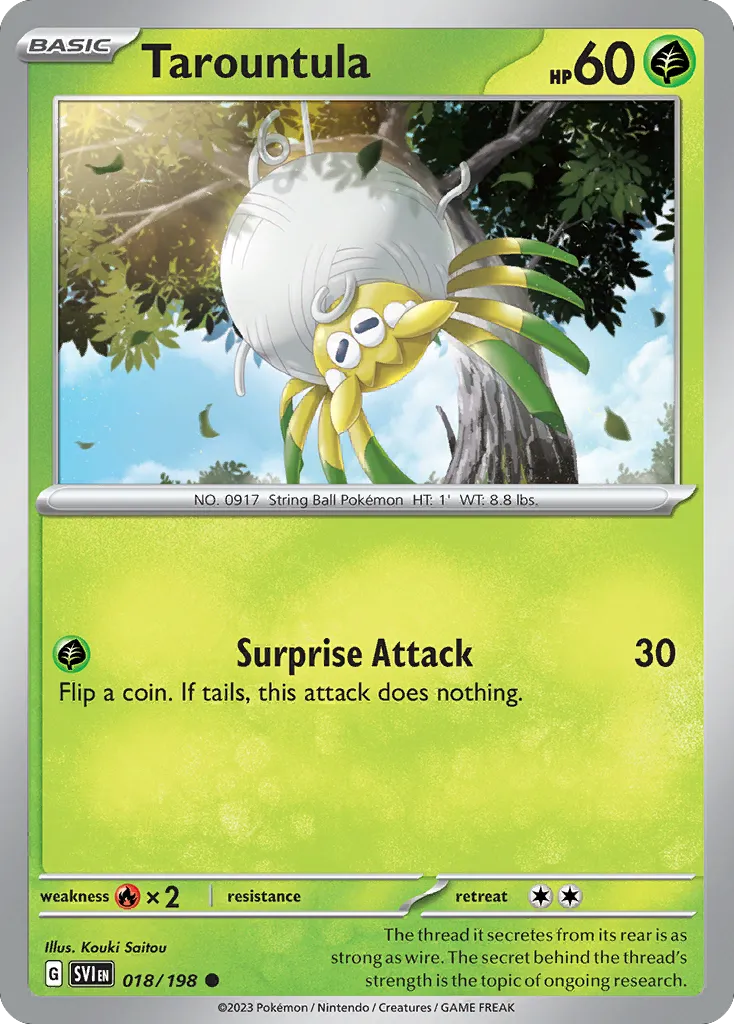 Tarountula — SV01: Scarlet & Violet Base Set — Pokémon