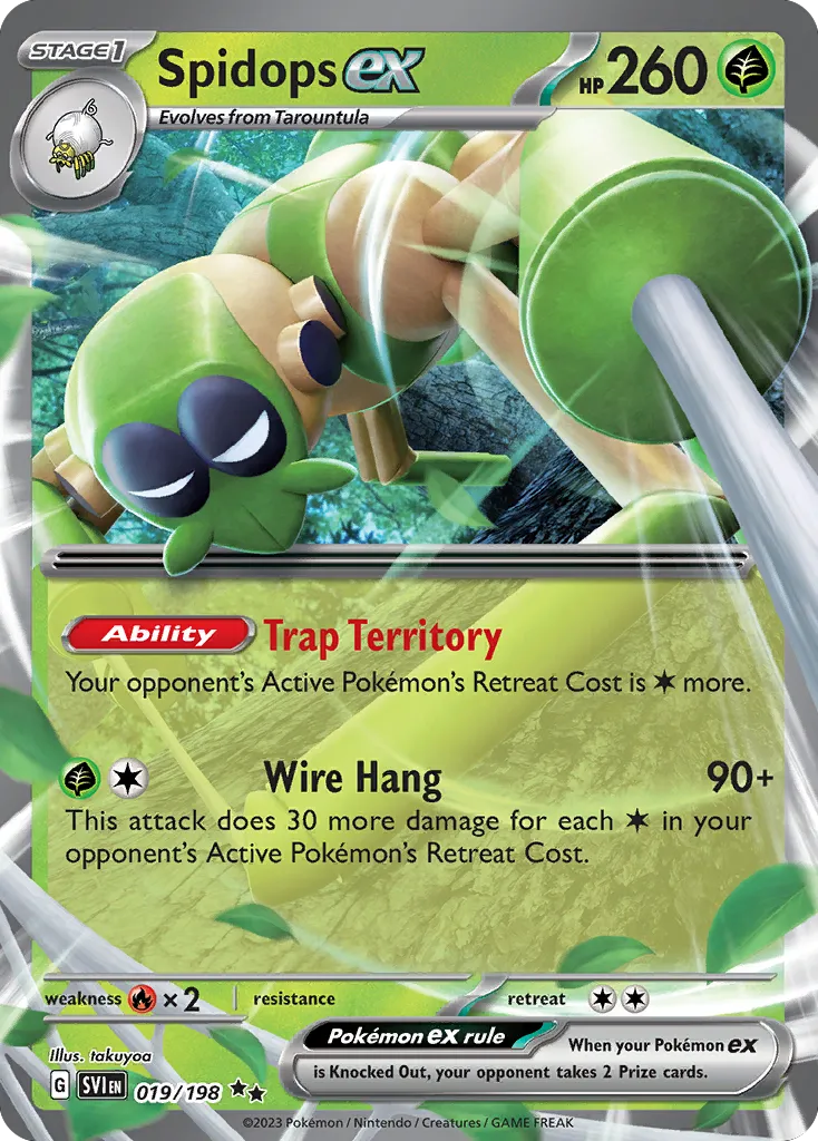 Spidops ex — SV01: Scarlet & Violet Base Set — Pokemon