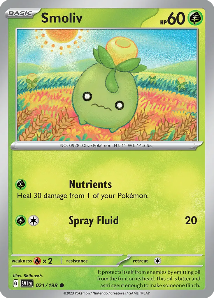 Smoliv — SV01: Scarlet & Violet Base Set — Pokémon