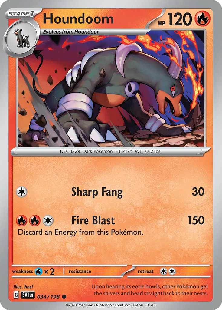 Houndoom — SV01: Scarlet & Violet Base Set — Pokemon