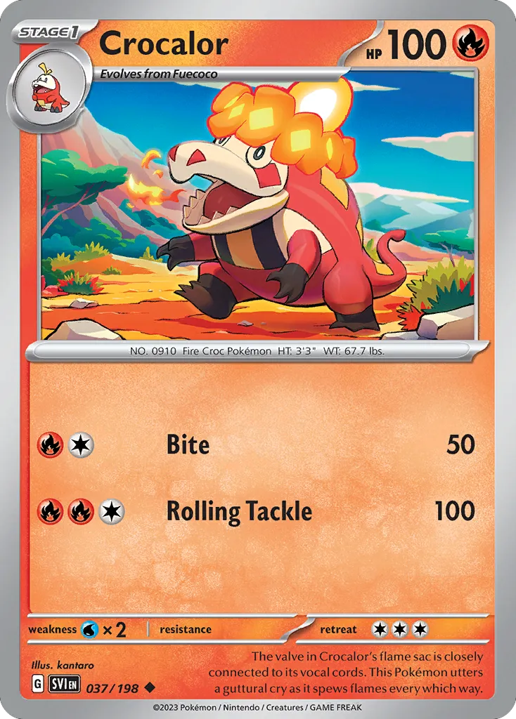 Crocalor — SV01: Scarlet & Violet Base Set — Pokémon