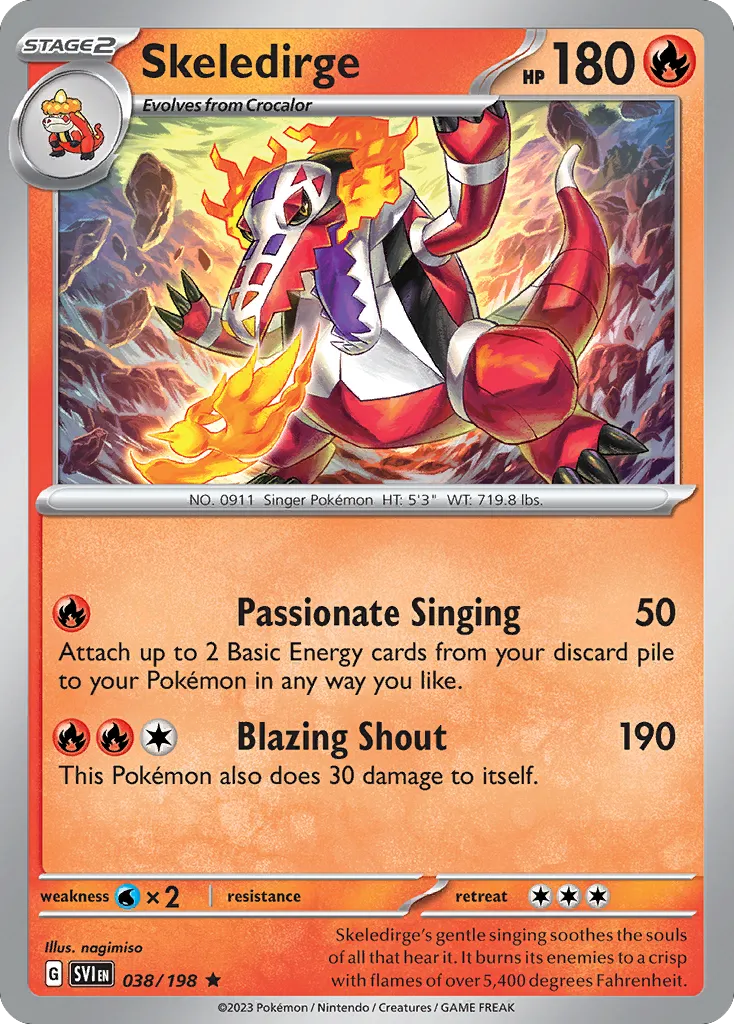 Flâmigator — SV01: Scarlet & Violet Base Set — Pokémon