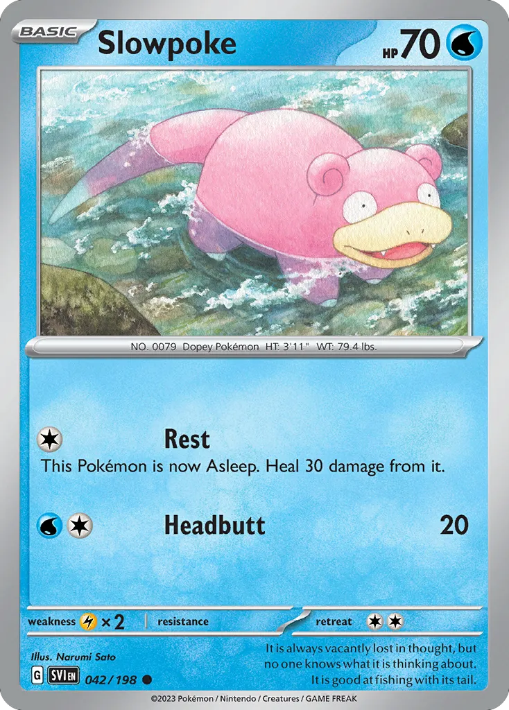 Slowpoke — SV01: Scarlet & Violet Base Set — Pokémon