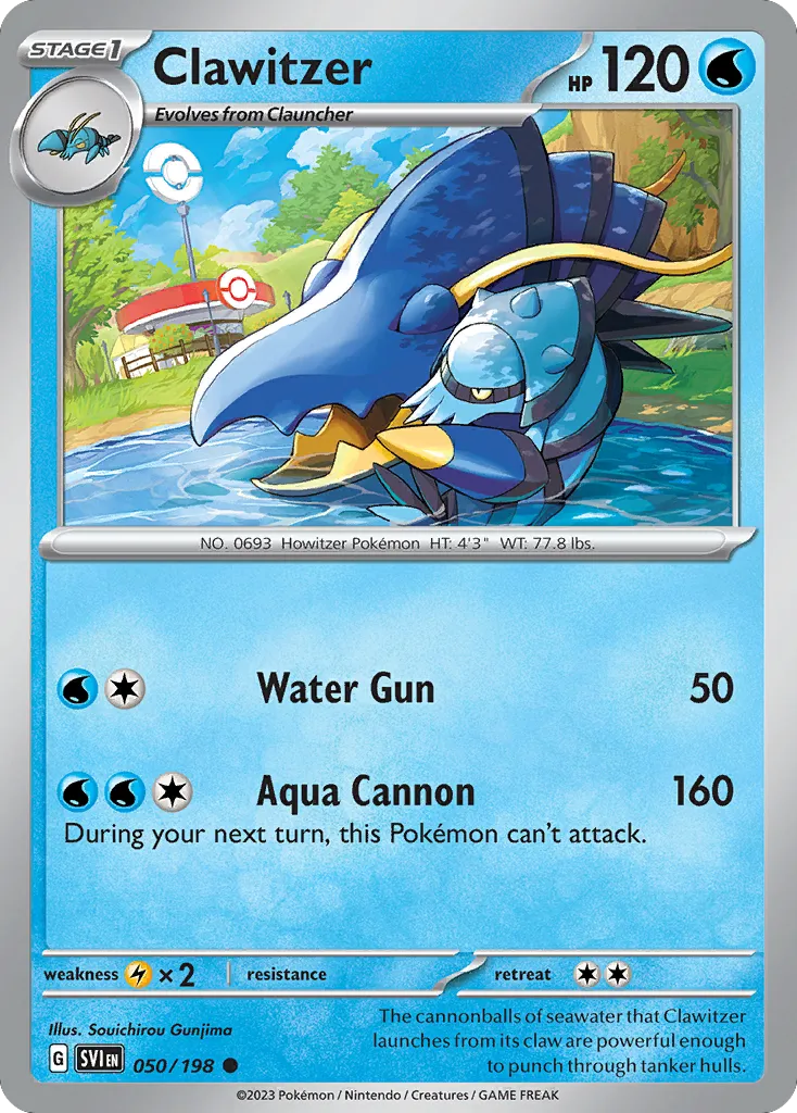 Clawitzer from SV01: Scarlet & Violet Base Set - Pokemon