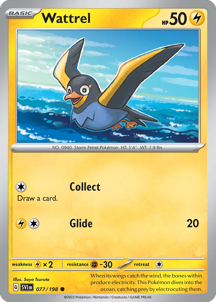 Wattrel — SV01: Scarlet & Violet Base Set — Pokémon