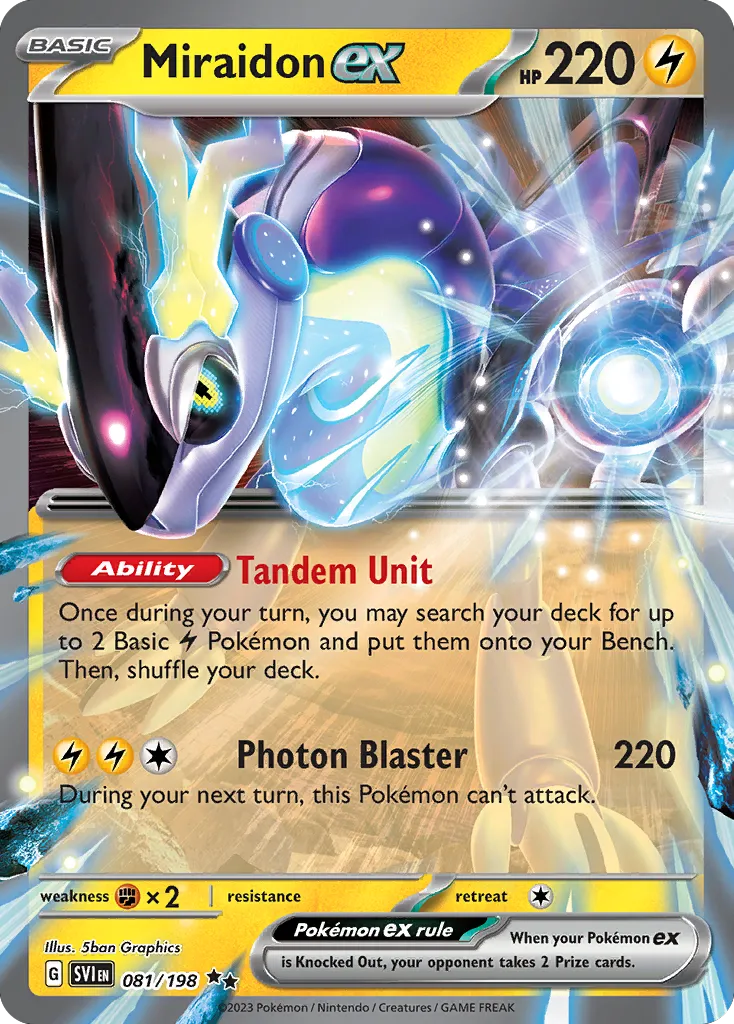 Miraidon ex — SV01: Scarlet & Violet Base Set — Pokémon
