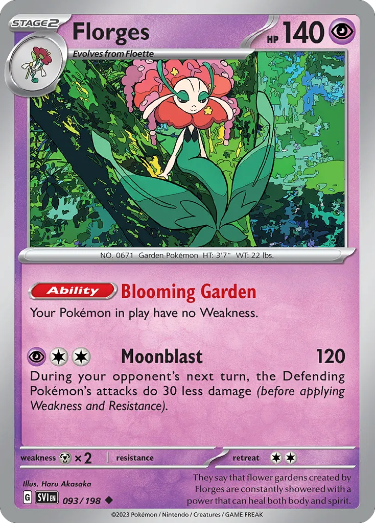 Florges — SV01: Scarlet & Violet Base Set — Pokemon